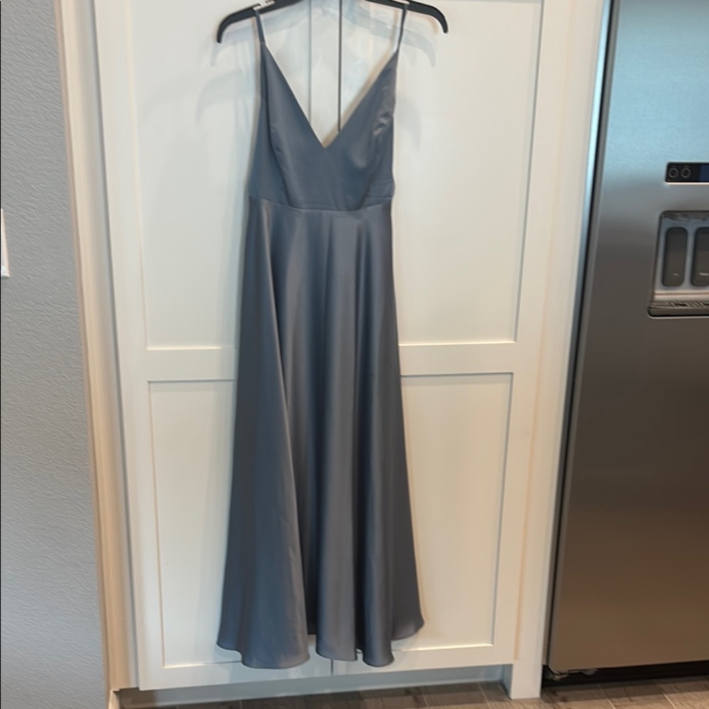 ASOS Blue V-Neck Sleeveless Sundress Wedding